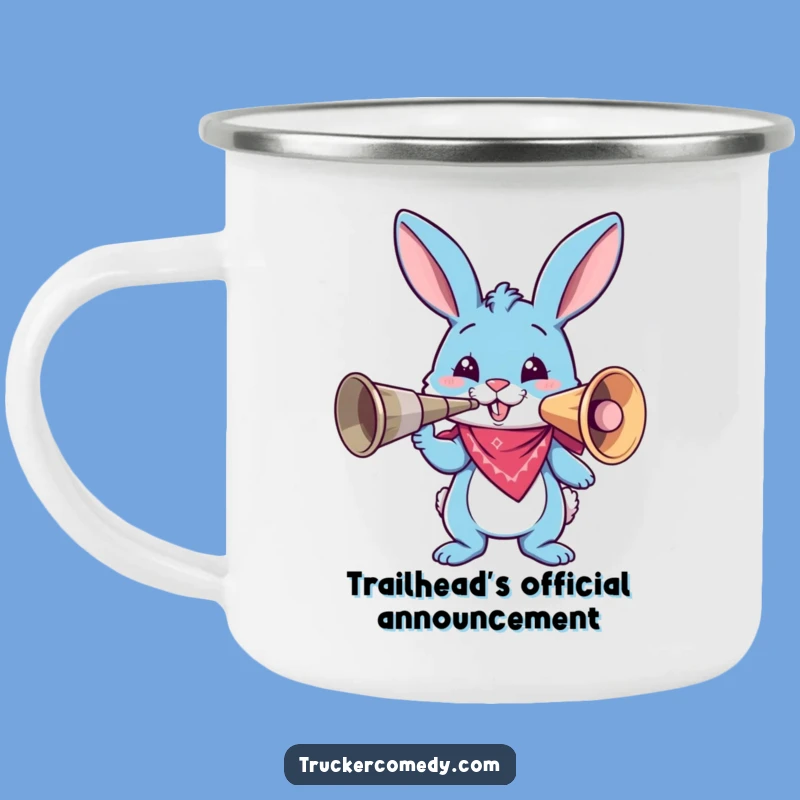 Funny Bunny Air Horn Camping Mug: Adventure with a Blast!