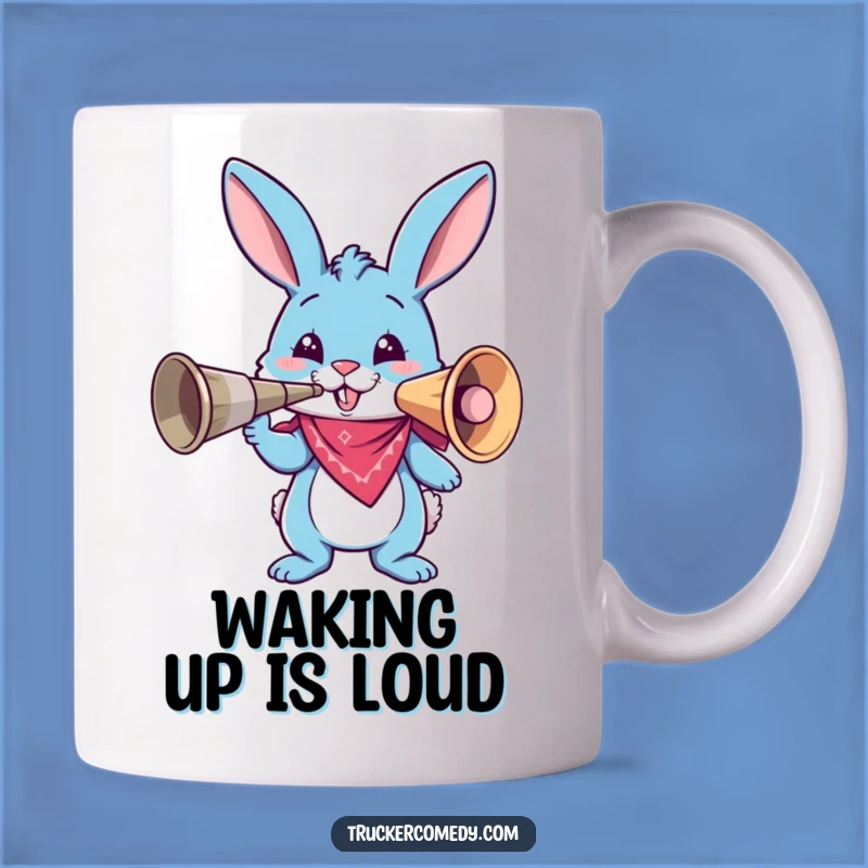 Funny Bunny Air Horn Mug: Hilarious Gift for Bunny Lovers!